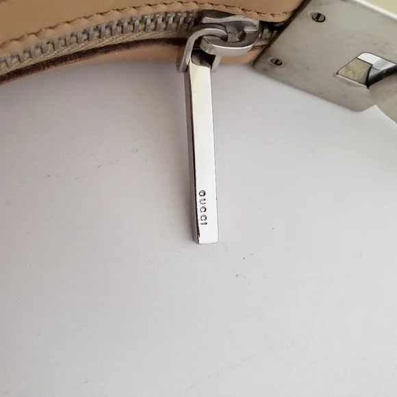 GUCCI Beige Brown Tan Leather Shoulder Bag - Picture 10 of 14